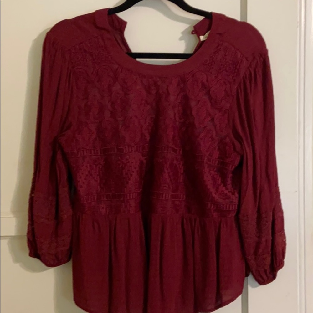 red blouse